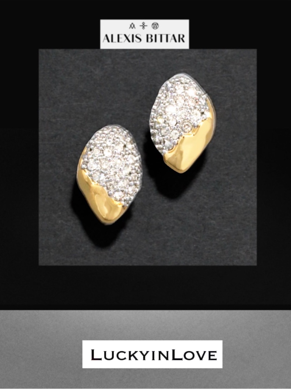 ALEXIS BITTAR • Solanales Crystal Pebble Stud Earrings